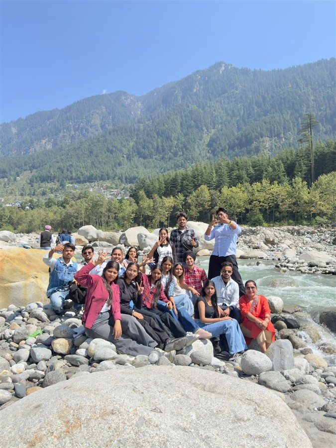 Group at river in Himachal